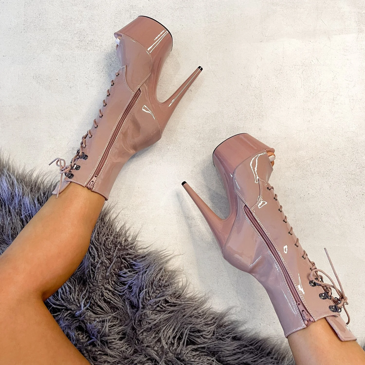 LipKit Open Toe Boot - Boujee - 7 INCH - Image 3