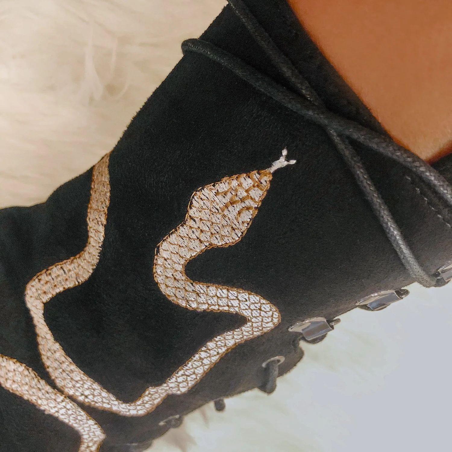 Snake In My Boot - Black - 8 INCH - Image 5